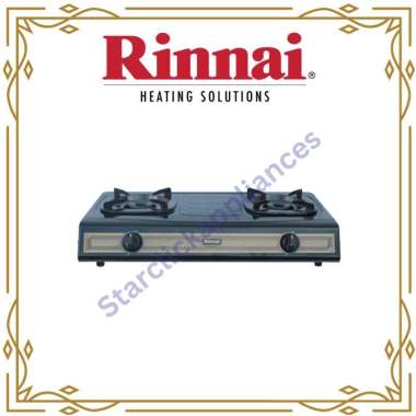 RINNAI Kompor Gas RI-522 S/ RI522S/ RI 522 S [2 Tungku] [Garansi Resmi]
