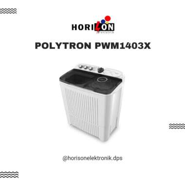 POLYTRON MESIN CUCI 2 TABUNG 14KG PWM1403X