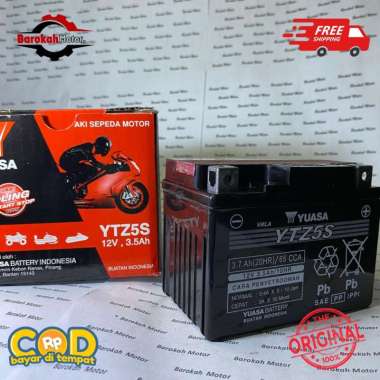 AKI ACCU YUASA AKI YUASA YTZ5S 12V ACCU KERING BEAT SPIN VARIO FU VERZA NEW MEGA PRO