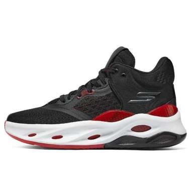 Sepatu Pria Skechers SKX FLOAT 'Black Red' Basketball (253000BKRD) Original 46