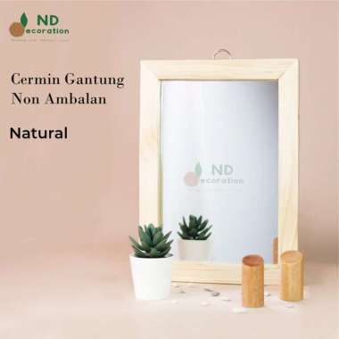ND Cermin Gantung Aesthetic Cermin Dinding Kayu Jati Belanda Cermin Kamar Mandi Cermin Gantung Ambal