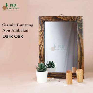 ND Cermin Gantung Aesthetic Cermin Dinding Kayu Jati Belanda Cermin Kamar Mandi Cermin Gantung Ambal