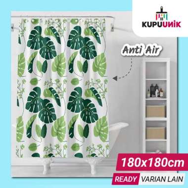 Tirai Gorden Kamar Mandi Shower Curtain Penutup Pintu Kamar Mandi Bahan Anti Air Big Square