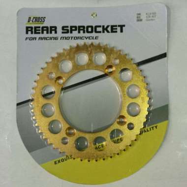 DCROSS GIR GEAR BELAKANG MOTOR KAWASAKI KLX DTRACKER 50T RANTAI 520H