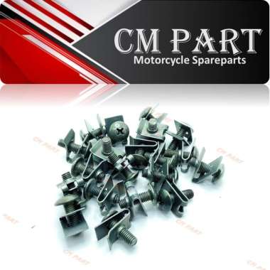 Baut Klip Batok Body Honda Karisma Supra x 125 Revo Blade ( 100 PCS)