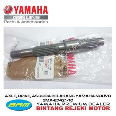 AXLE, DRIVE, AS RODA BELAKANG YAMAHA NOUVO 5MX-E7421-10