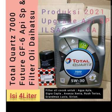 Paket Oli Mobil Total 5w-30 4L + Filter oli Daihatsu