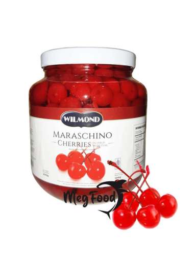 Buah Ceri Merah Tangkai | Maraschino Cherries Wilmond 2 Kg