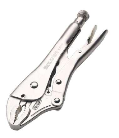 TANG BUAYA MELENGKUNG DENGAN PEMOTONG 10" LOCKING PLIER CURVED JAW WITH CUTTER ECLIPSE E10WR