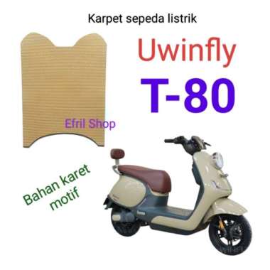 Karpet sepeda listrik BAHAN KARET MOTIF Uwinfly T80 atau T 80