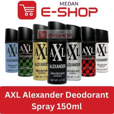 AXL Alexander Deodorant Spray - 150 ml ORIGINAL AXL Biru