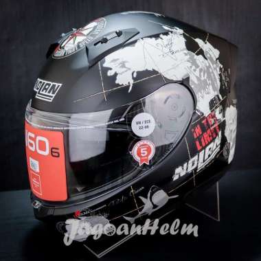 NOLAN HELM N606 GEMINI REPLICA #049 | C.CHECA FLAT BLACK | N60-6 M