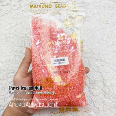 50 GRAM PAYET JEPANG MGB PEACH KRISTAL PELANGI 433 BAMBU