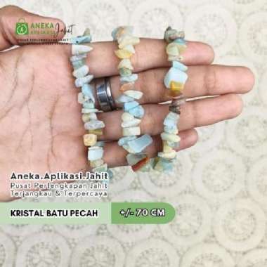 KERIKIL BATU PECAH / CHIP STONE +/- 70 CM crafts PASIR EMAS BIRU