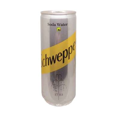 SCHWEPPES - Minuman Ringan Soda - 250 ml KALENG SODA WATER