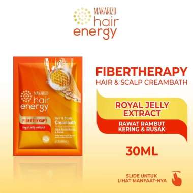 MAKARIZO Creambath Hair Energy Sachet Aloe & Melon - Kiwi - Olive - Royal Jelly ROYAL JELLY 60 ml