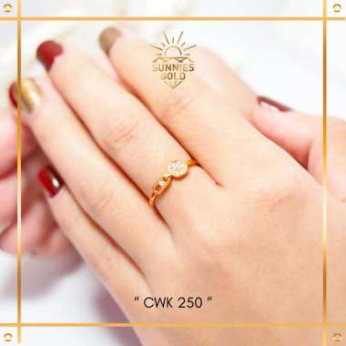 CINCIN WANITA EMAS ASLI EMAS MUDA DAN EMAS TUA KADAR 6K (300), 8K (375) & 16K (700) MODEL SIMPEL MEW