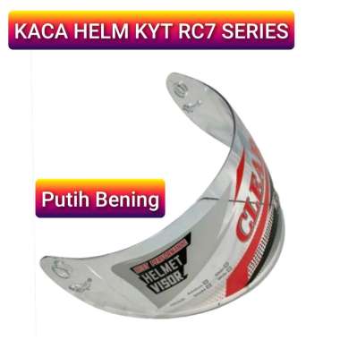 Visor Kaca Helm Kyt Rc7 Full Face Clear Putih