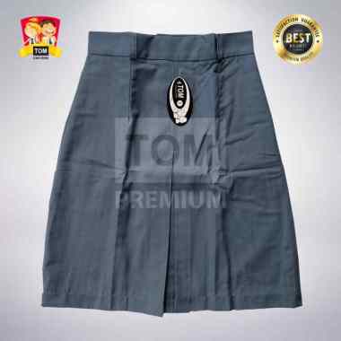 Seragam TOM - Rok SMA Span (L1) Pendek Abu No M