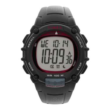 Jam Tangan Pria Timex Ironman TW5M64400 Men Digital Dial Black Resin Strap Multicolor