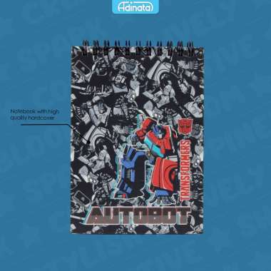 Transformers A6 Memo Spiral Notebook 2500-4311 - Adinata / Buku Catatan / Memo