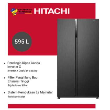 Hitachi Kulkas Side by Side 595L HRSN9552DDXID