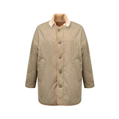 Max Mara Drava Reversible Water Repellent Canvas Jacket Beige 30 Brown