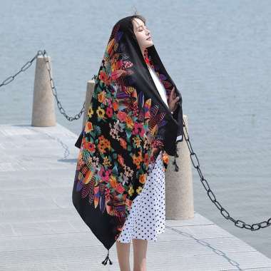 TOKO1973 ALTHEA 180X90cm Korean syal scarf leher scarf tas neck scarf pashmina bohemian gypsy hijab