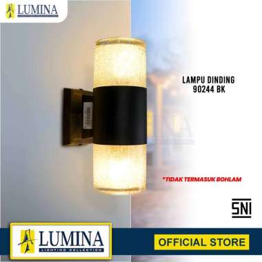 Lampu Hias Lampu Dinding Fitting Lampu Dinding Model Minimalis - Type 90244 BK - LUMINA