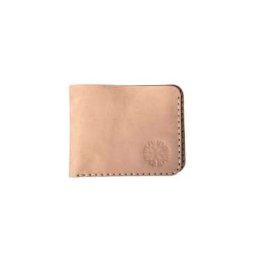 Dryroots Inc Leather Bifold Wallet Vegtan Dompet Pria Kulit Nabati Natural Vegtan