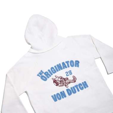 Von Dutch Raw Hoodie 1449 White XXL