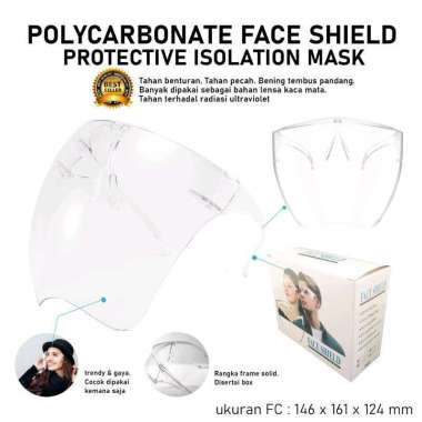 Faceshield polycarbonate (faceshield sultan , faceshield Nagita)