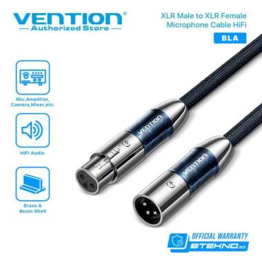 VENTION KABEL AUX AUDIO MICROPHONE XLR MALE TO FEMALE HIFI BLA