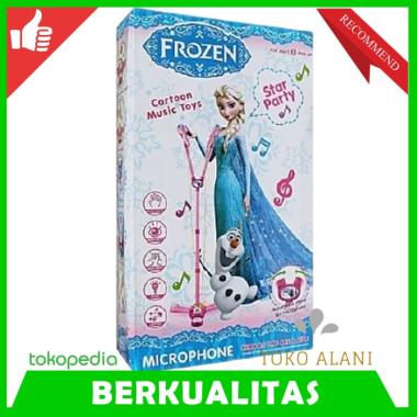 MAINAN EDUKASI ANAK MICROPHONE FROZEN DOUBLE MIC MAINAN ANAK PEREMPUAN