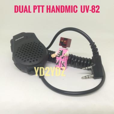 Extramic Extra Hand Mic Speaker Microphone Baofeng UV-82 Dual PTT UV82