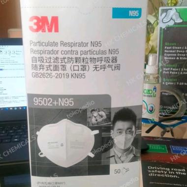 MASKER 3M 9502+ N95 ORIGINAL 3M 1 BOX