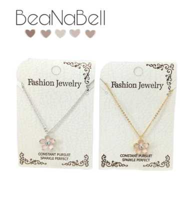 Kalung Liontin Korea Premium Model Bunga Fhasion Jewelry KC016 GOLD