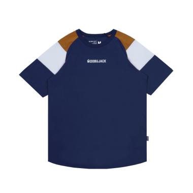 Dobujack Tshirt Raglan Glenca Brown Navy Tees S
