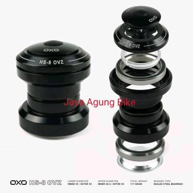 Head Set Oversize Bearing OXO HS-8 Black