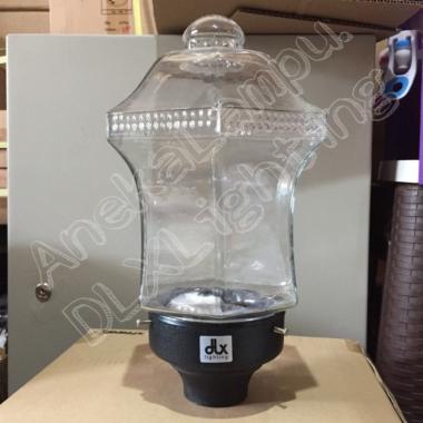 Lampu Taman Pilar Tp 3 Kaca Bening Dlx Lighting Minimalis Waterproof