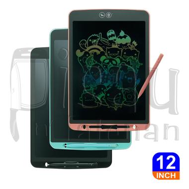 PARTIAL ERASE LCD Writing & Drawing Tablet Multi Color 12 Inch Papan Tulis Anak LCD Pink