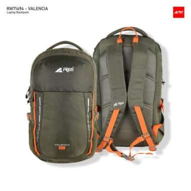 Tas Ransel Pria Rei Valencia 25L Arei Outdoorgear + Cover Bag army