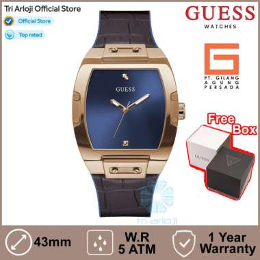 GUESS Watches GUESS GW0386G2 Original PHOENIX Jam Tangan Pria Analog Brown Blue