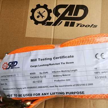 ratchet tie down 2inch 10m TALI PENGIKAT BARANG TRACK BELT cargo 4ton