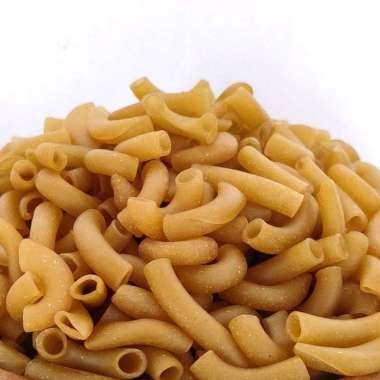 Makaroni Mekar Coklat Mentah - 250gr / Makroni Pipa Belum Matang 1/4kg