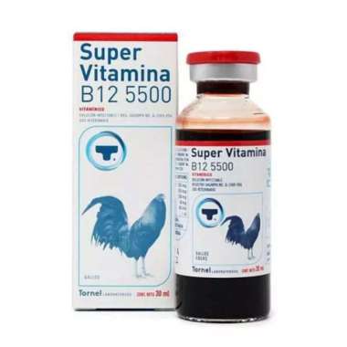 SUPERVITAMINA B12 5500 Doping Suntik Ayam Aduan laga Import Philipins