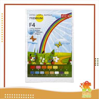 NA Kertas Cover Jilid Sampul Buffalo Premium Warna / Kertas Jeruk Ukuran Folio F4 150gsm / Karton Bu