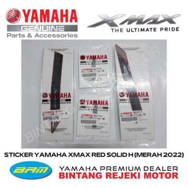 STICKER YAMAHA XMAX RED SOLID H (MERAH 2022)