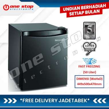 [GARANSI RESMI] SHARP SJ-50MB-XB Kulkas Mini Portable 45L