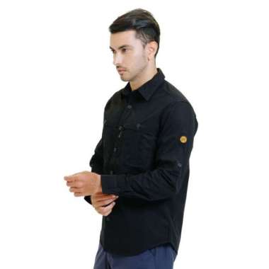 EIGER KEMEJA PANJANG PRIA AMBITION TROPIC BLACK BORNEO F1 - BLACK M